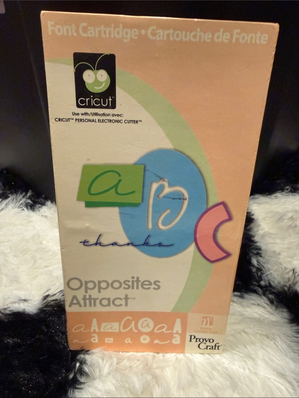 Cricut Pastel Peach & Multi Accent Opposites Attract Cartridge